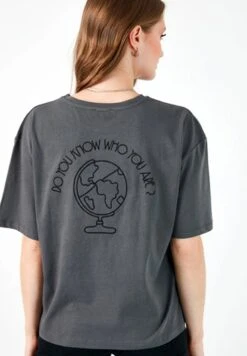 LELA Camiseta Estampada - Anthracite