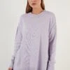 LELA Loose Fit - Jersey De Punto - Lilac
