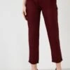 LELA High Waist Trousers- Pantalones - Bordeaux