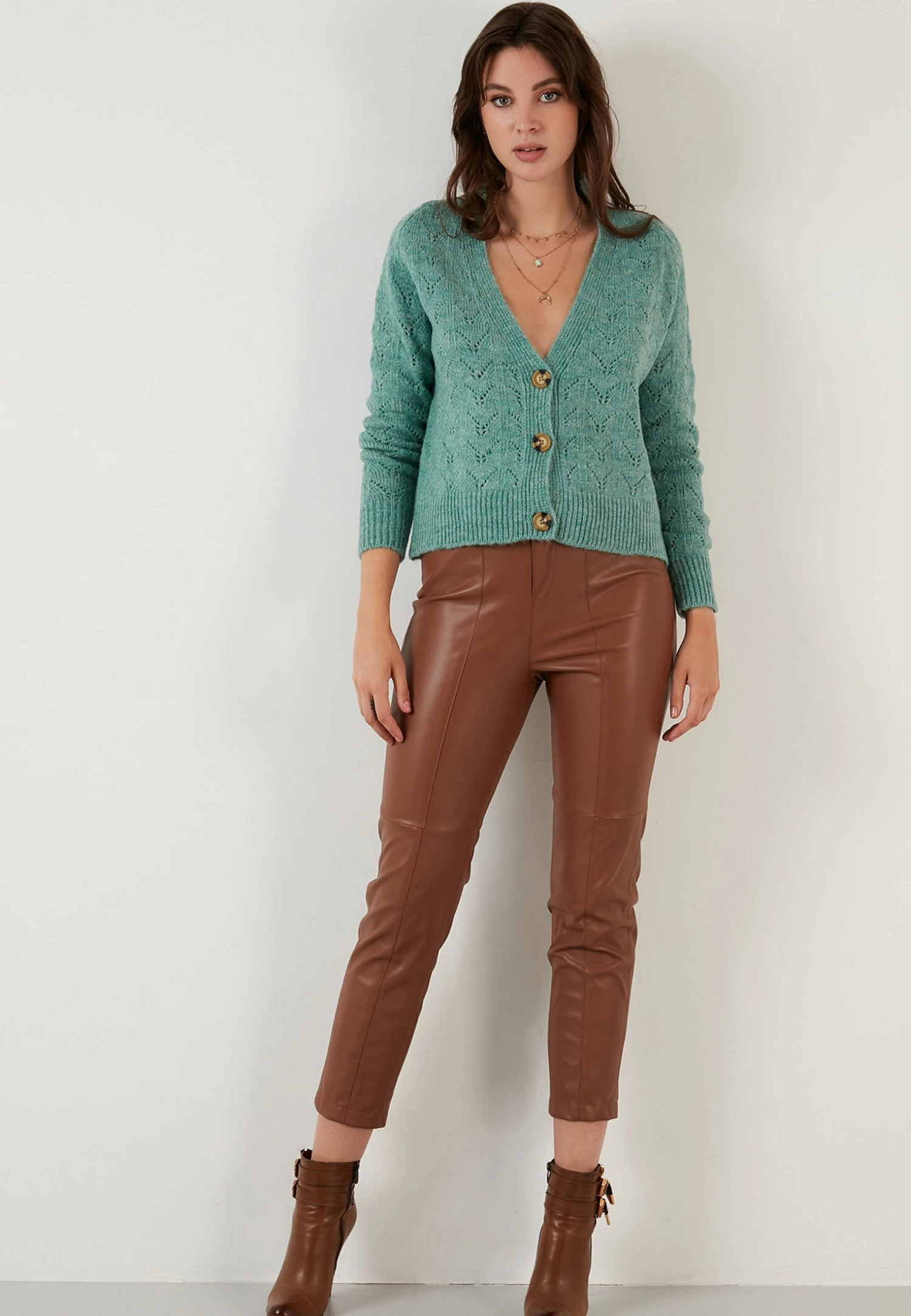 LELA Regular Fit - Chaqueta De Punto - Mint - Imagen 2