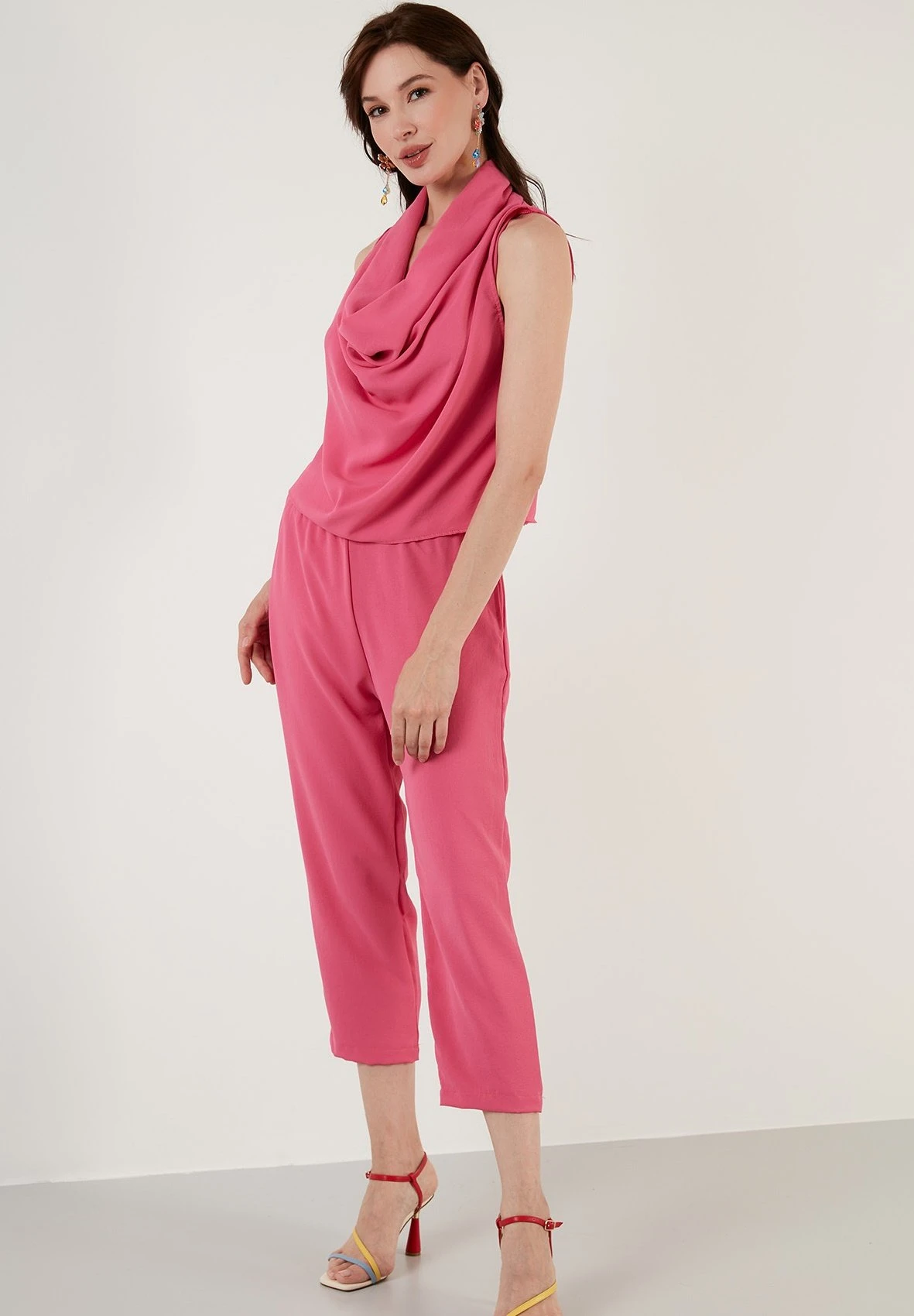LELA Two Piece Set - Regular Fit - Pantalones - Fuchsia