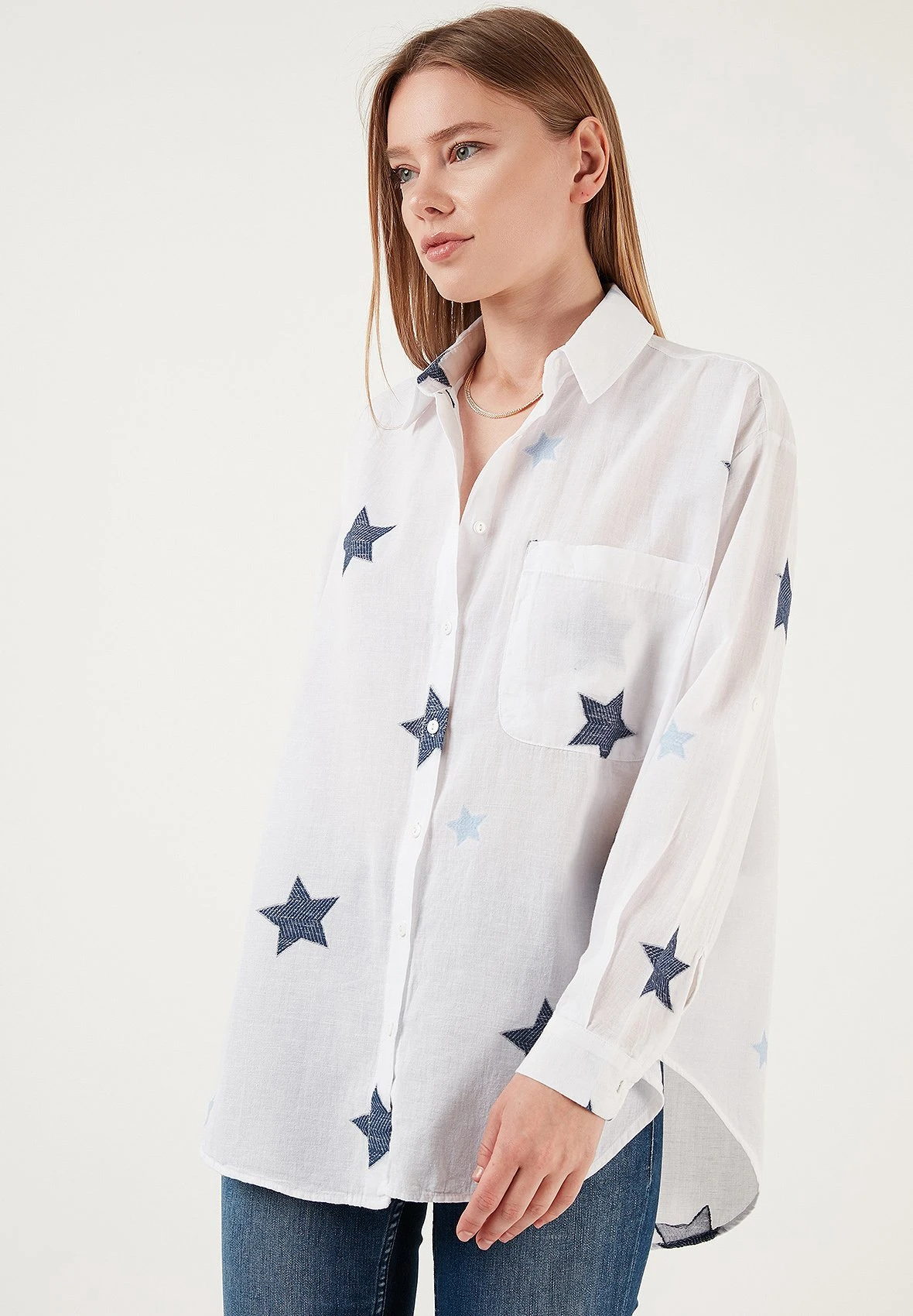 LELA Loose Fit - Camisa - Dark Blue - Imagen 5