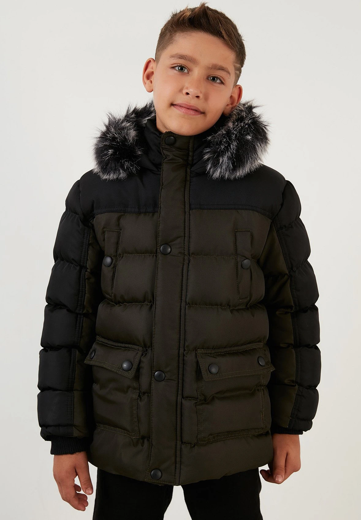 LELA Regular Fit - Abrigo De Invierno - Black Khaki - Imagen 2