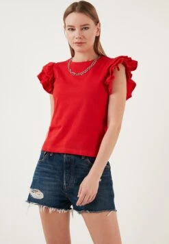 LELA Camiseta Estampada - Red