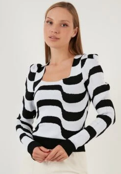 LELA Jersey De Punto - Black White