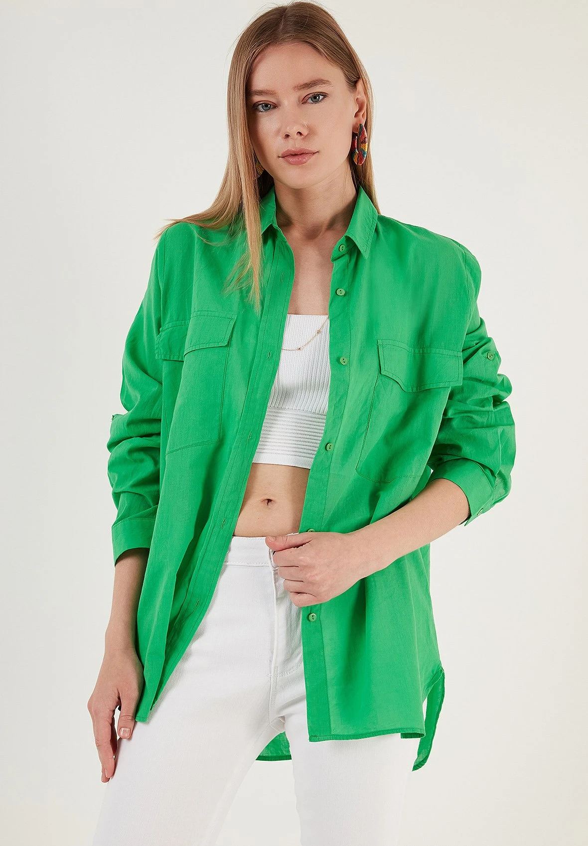 LELA Loose Fit - Camisa - Green - Imagen 6