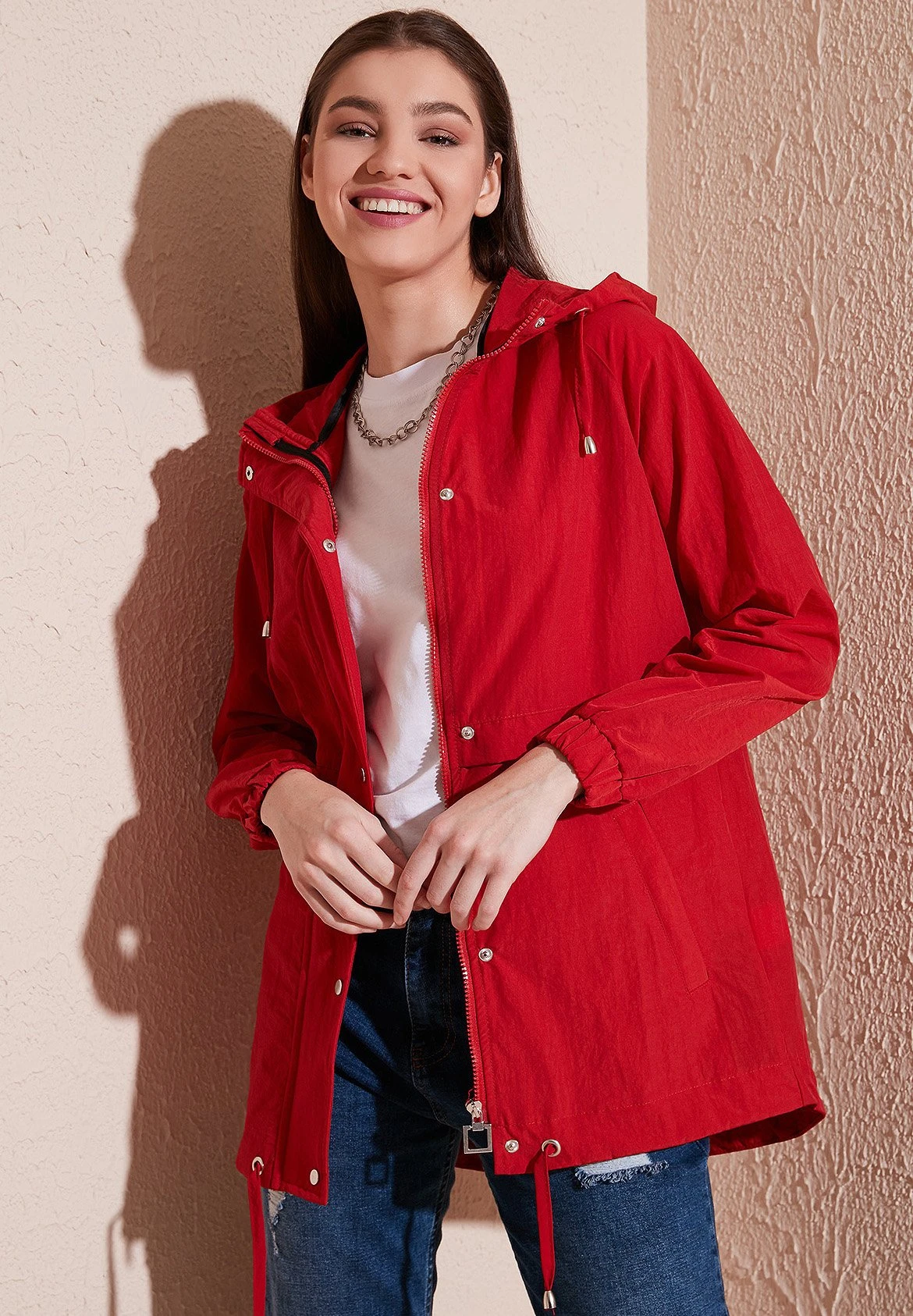 LELA Regular Fit - Parka - Red - Imagen 3