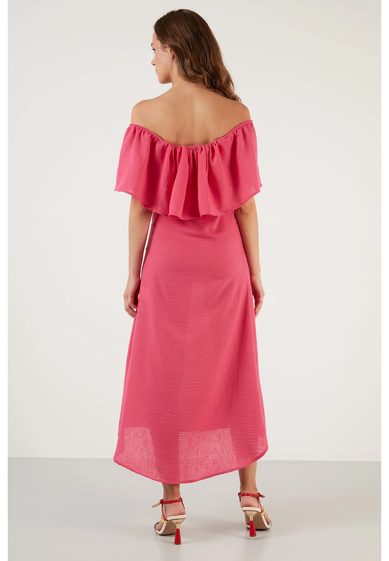 LELA Slim Fit - Vestido Ligero - Fuchsia - Imagen 3