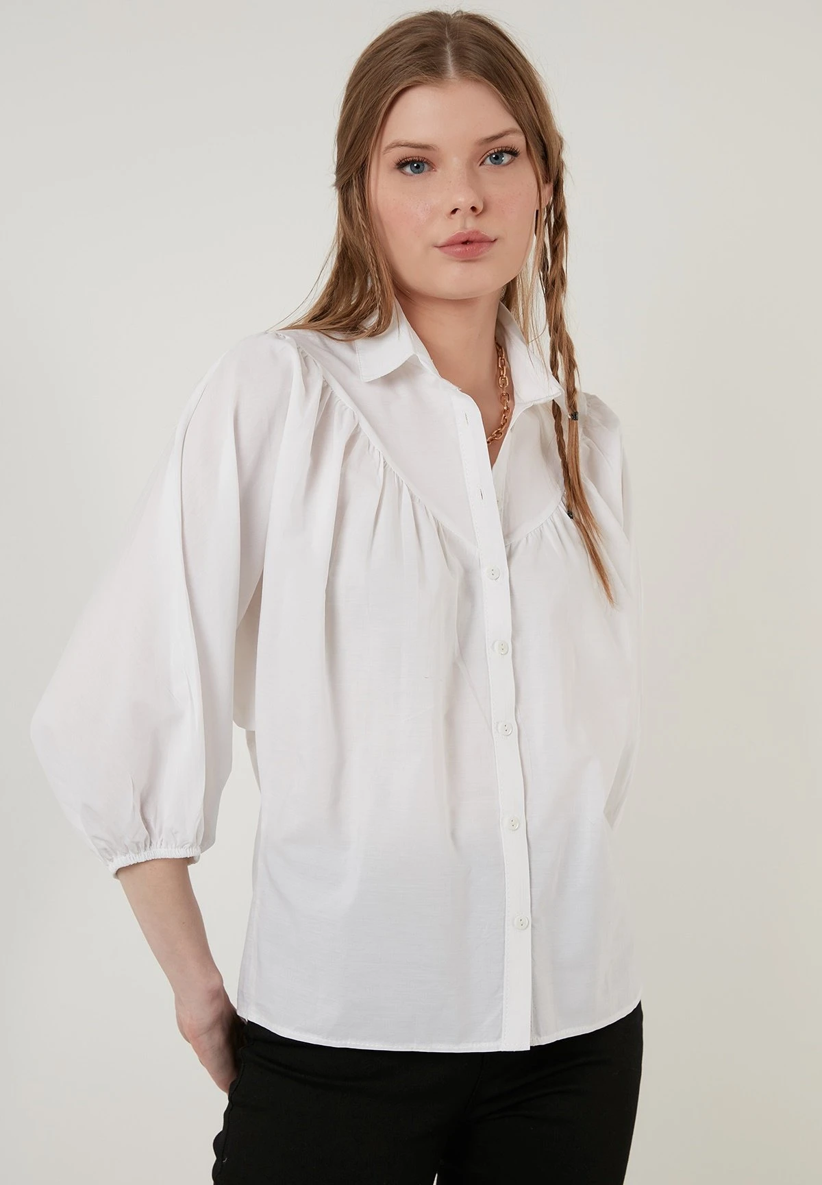 LELA Camisa - Ecru - Imagen 6