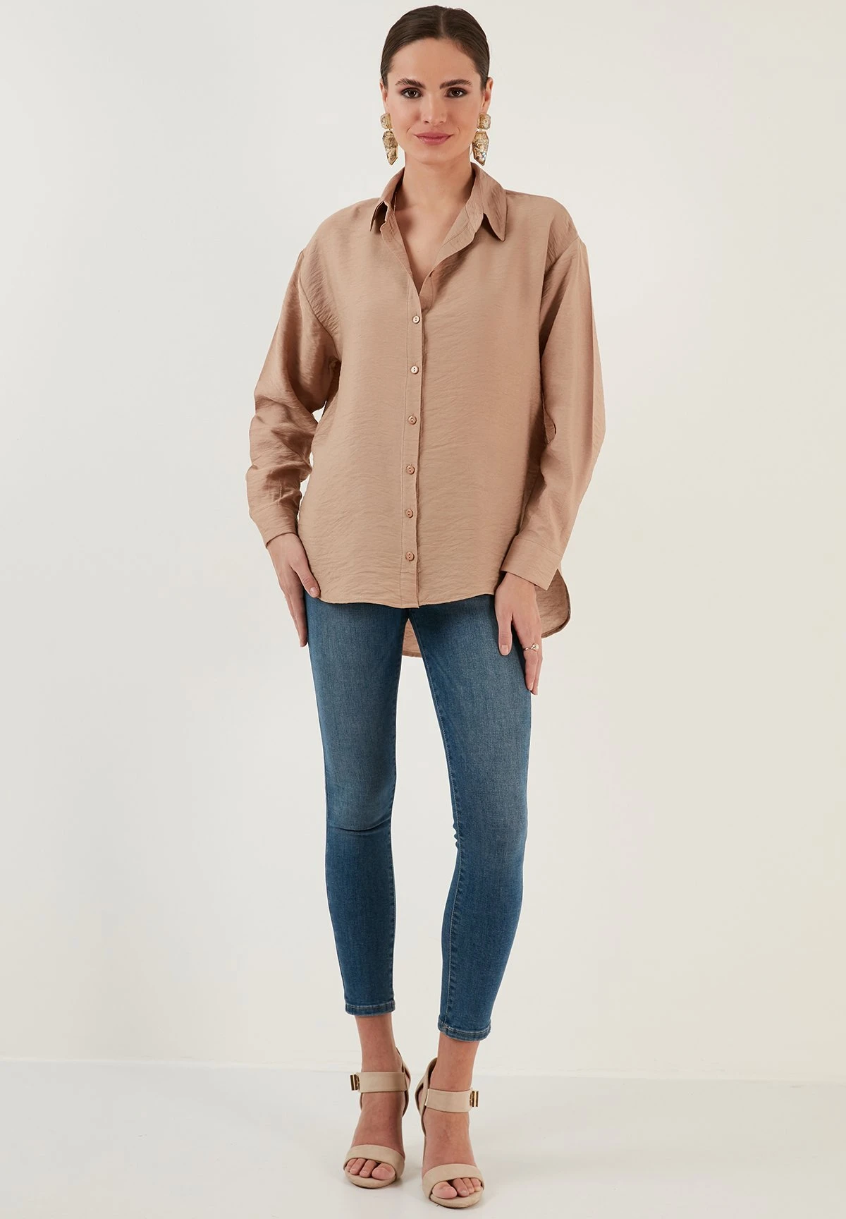 LELA Regular Fit - Camisa - Mink - Imagen 2