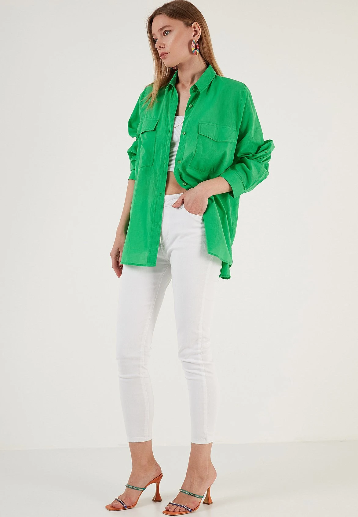 LELA Loose Fit - Camisa - Green - Imagen 2