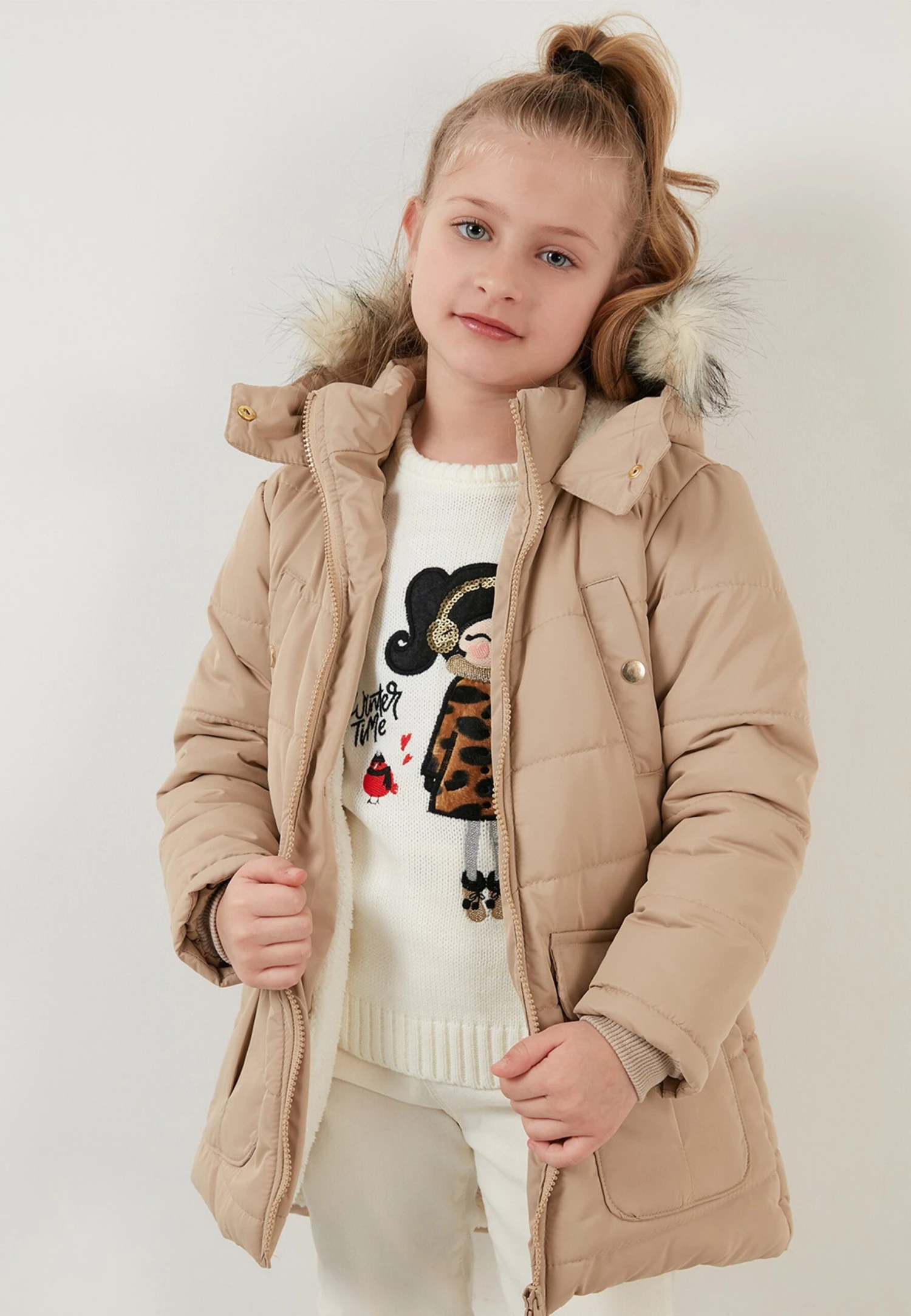 LELA Regular Fit - Abrigo De Invierno - Beige - Imagen 6