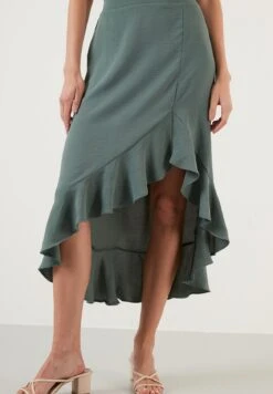 LELA Regular Fit - Falda Acampanada - Mint