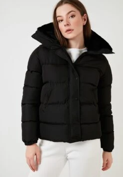 LELA High Collar Inflatable - Chaqueta De Invierno - Black