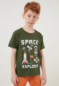 LELA Regular Fit - Camiseta Estampada - Khaki