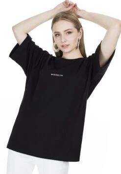 LELA Loose Fit - Camiseta Estampada - Black