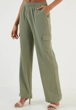 LELA Regular Fit - Pantalones Cargo - Khaki