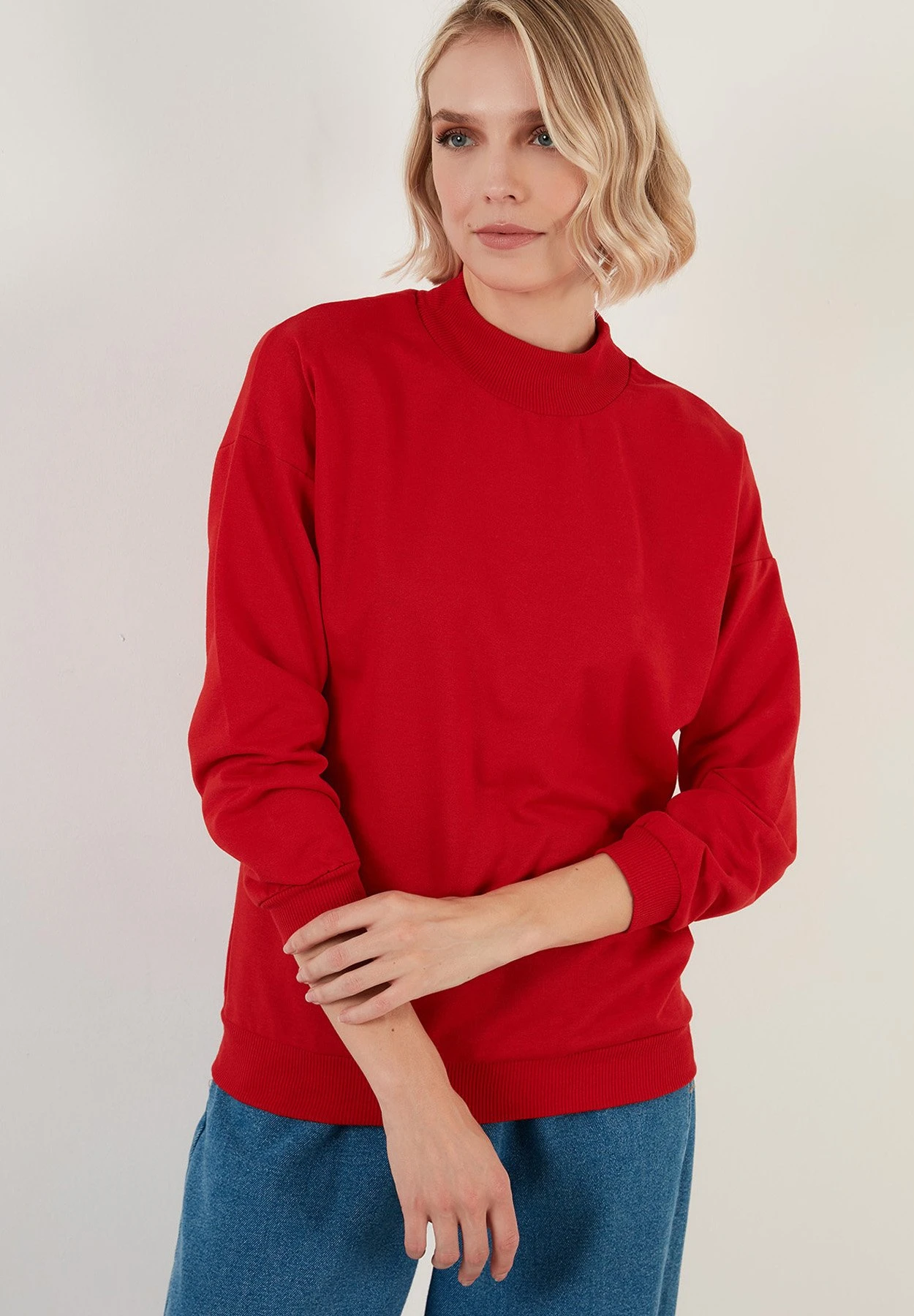 LELA Regular Fit - Sudadera - Red - Imagen 5