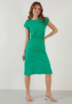 LELA Short Sleeve Midi - Vestido Informal - Benetton Color