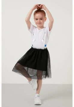 LELA Regular Fit - Falda Acampanada - White