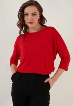 LELA Crew Neck- Camiseta De Manga Larga - Red