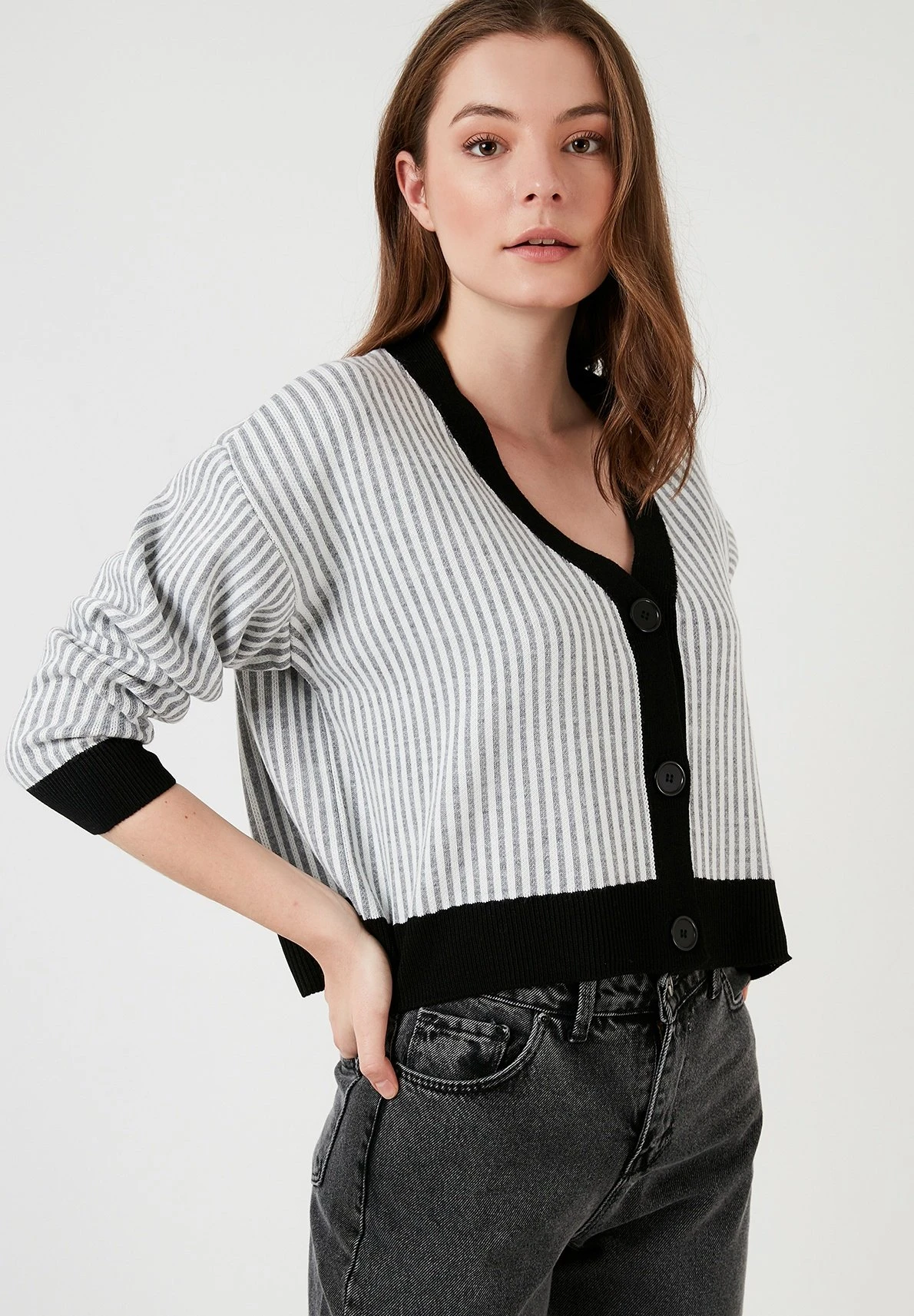 LELA Regular Fit - Chaqueta De Punto - Black - Imagen 2