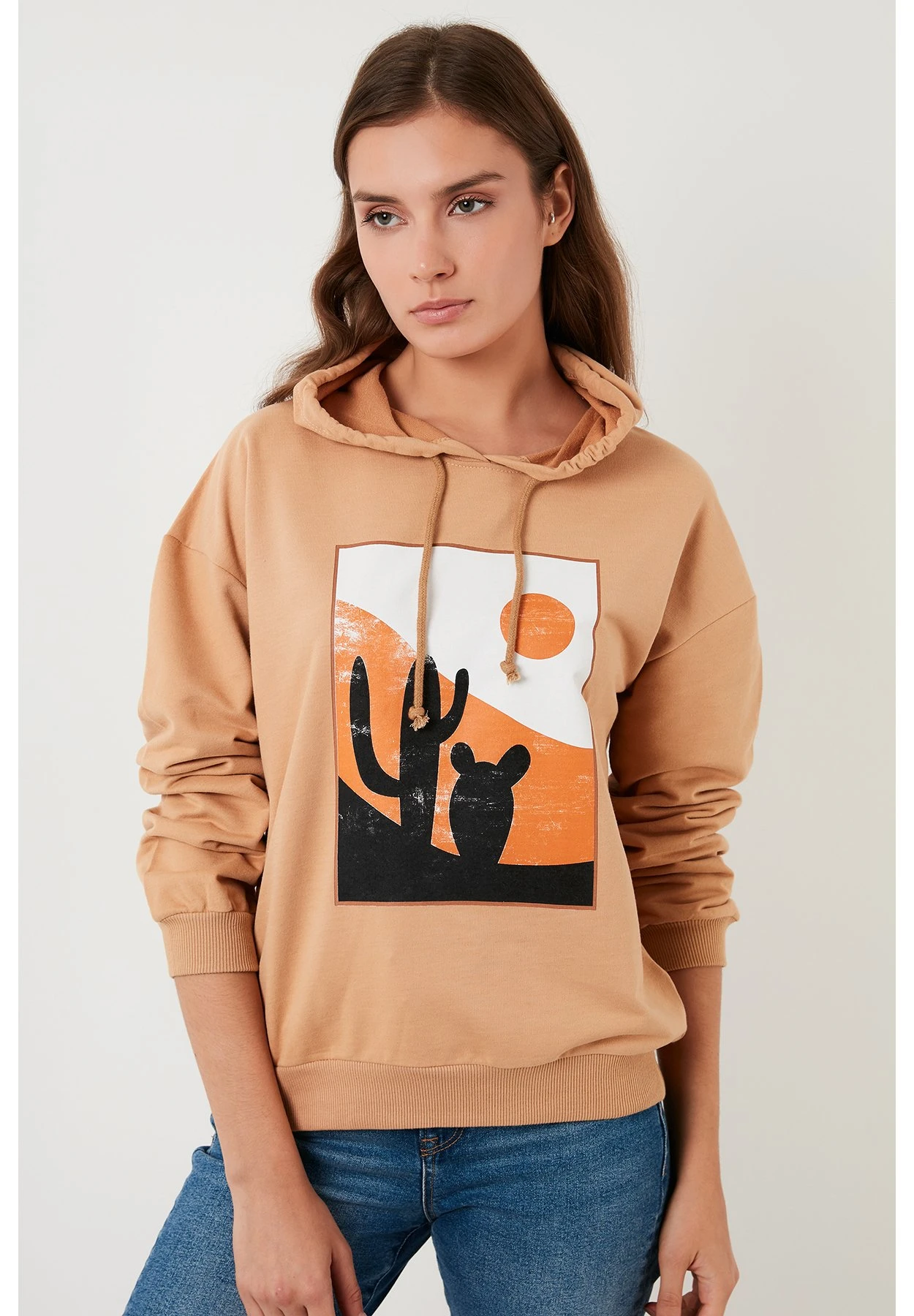 LELA Jersey Con Capucha - Camel - Imagen 2