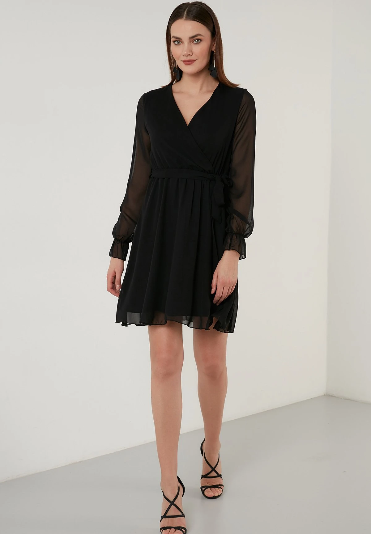LELA Mini- Vestido Informal - Black - Imagen 2