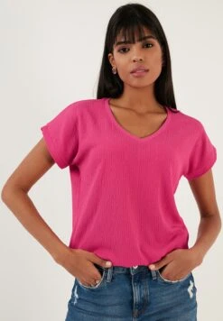 LELA Regular Fit - Blusa - Fuchsia