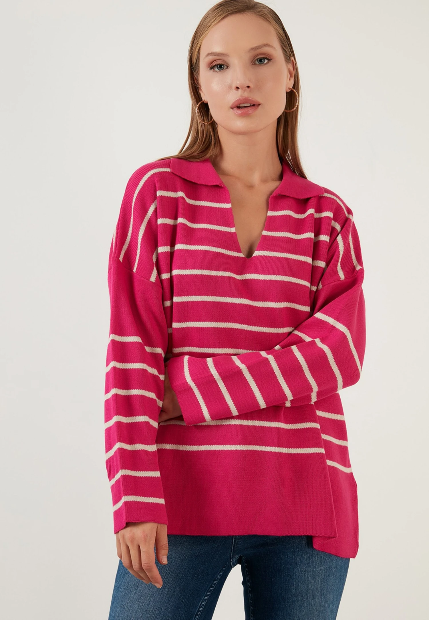 LELA Jersey De Punto - Fuchsia Beige - Imagen 5