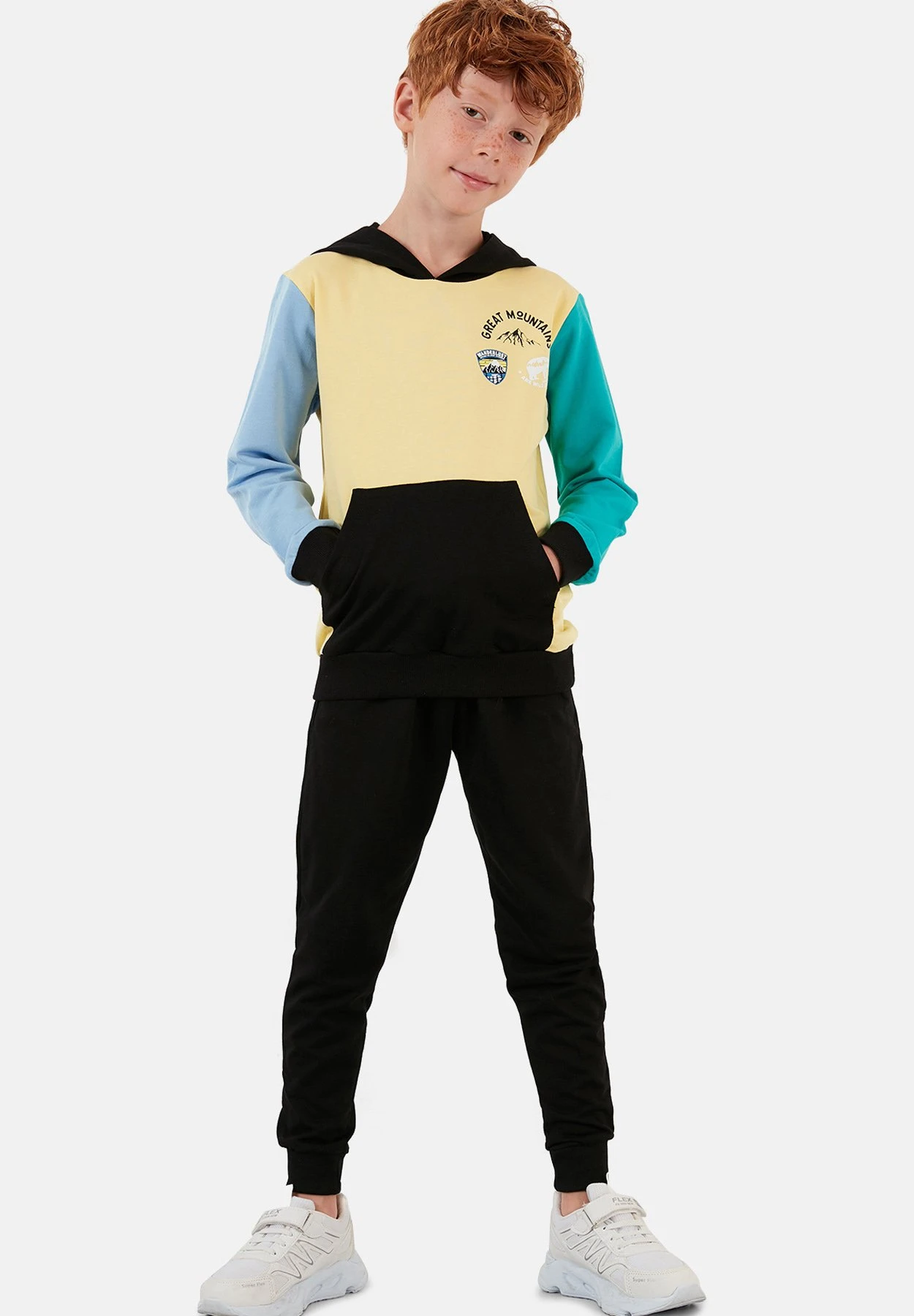 LELA Set Regular Fit - Jersey Con Capucha - Yellow - Imagen 2