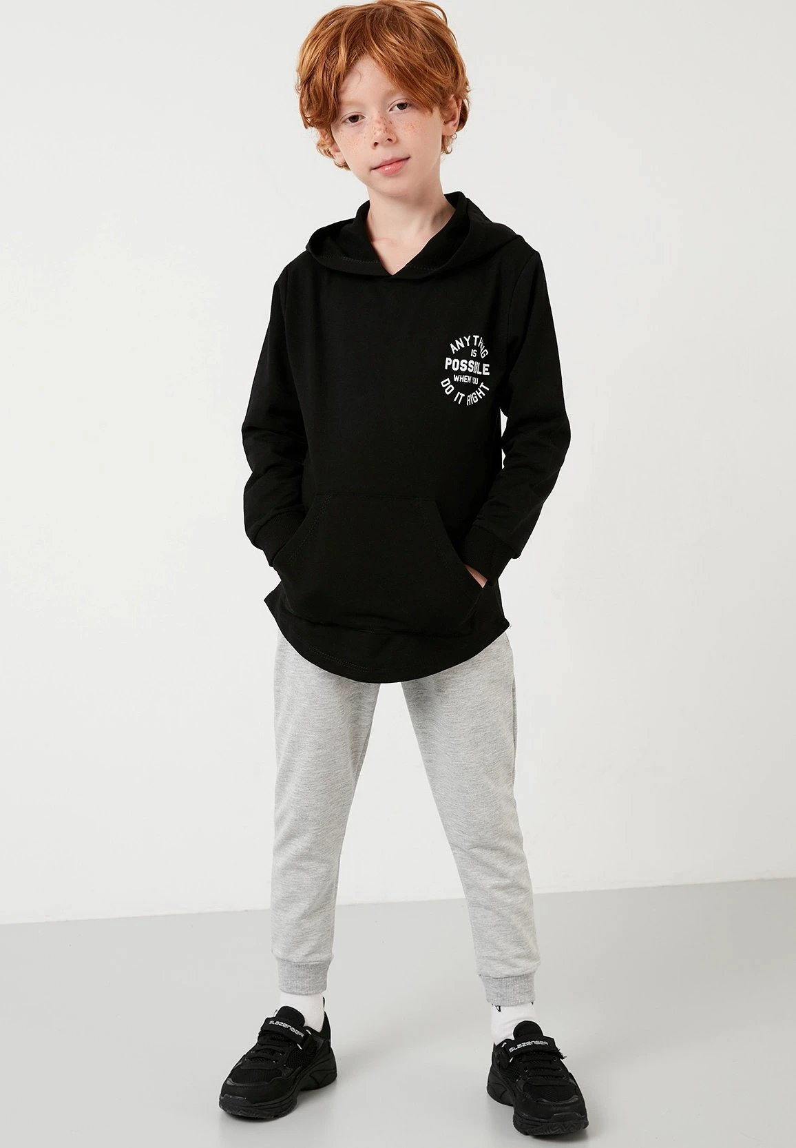 LELA Regular Fit - Chándal - Black Grey