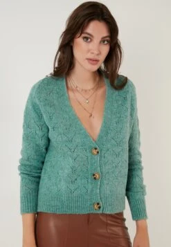 LELA Regular Fit - Chaqueta De Punto - Mint