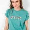 LELA Camiseta Estampada - Mint
