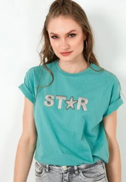 LELA Camiseta Estampada - Mint