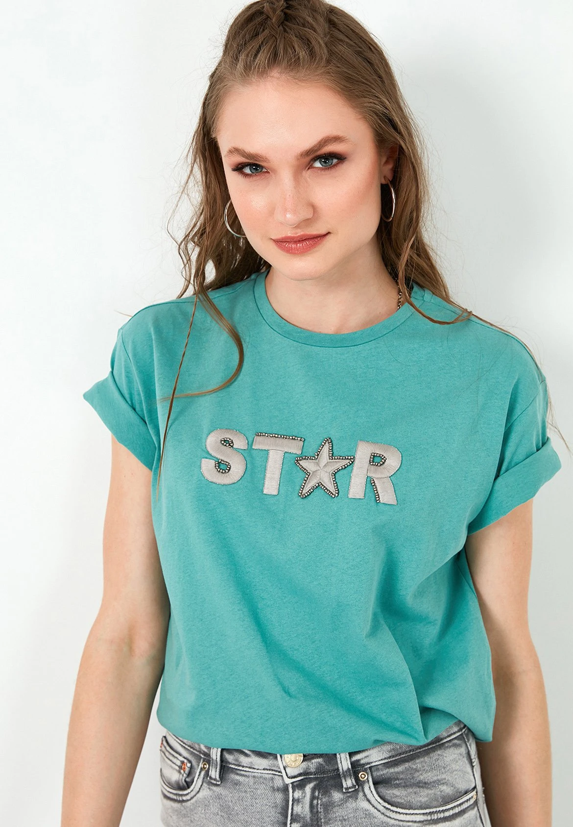 LELA Camiseta Estampada - Mint