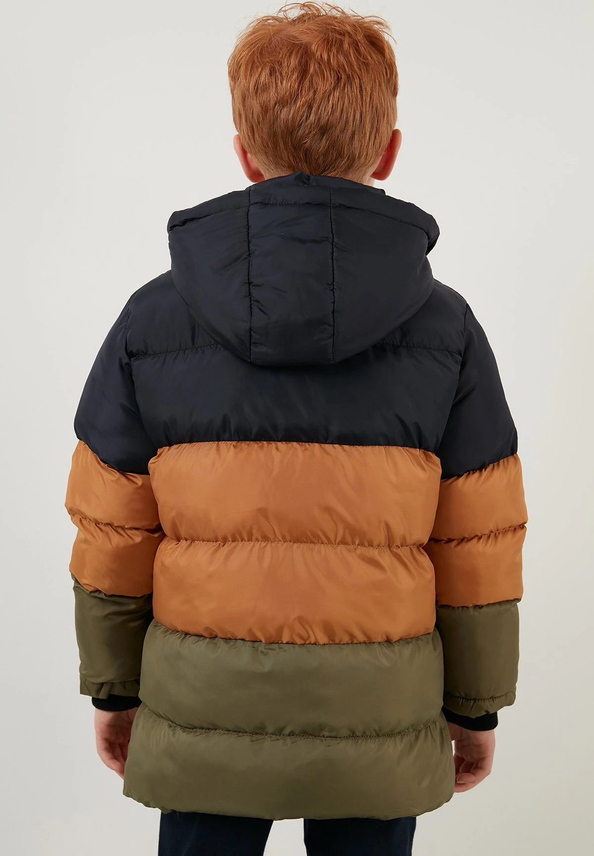 LELA Removable Hooded Inflatable - Abrigo De Invierno - Navy Blue-Snuff Colored-Khaki - Imagen 3