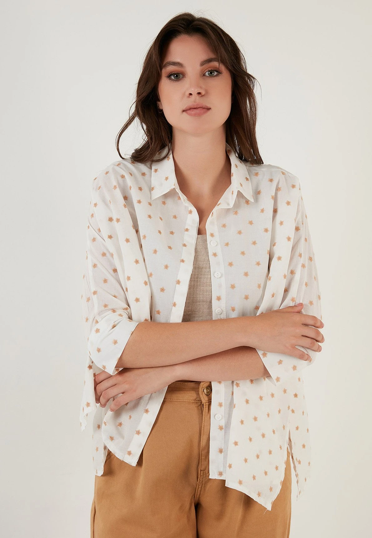 LELA Camisa - Camel - Imagen 7
