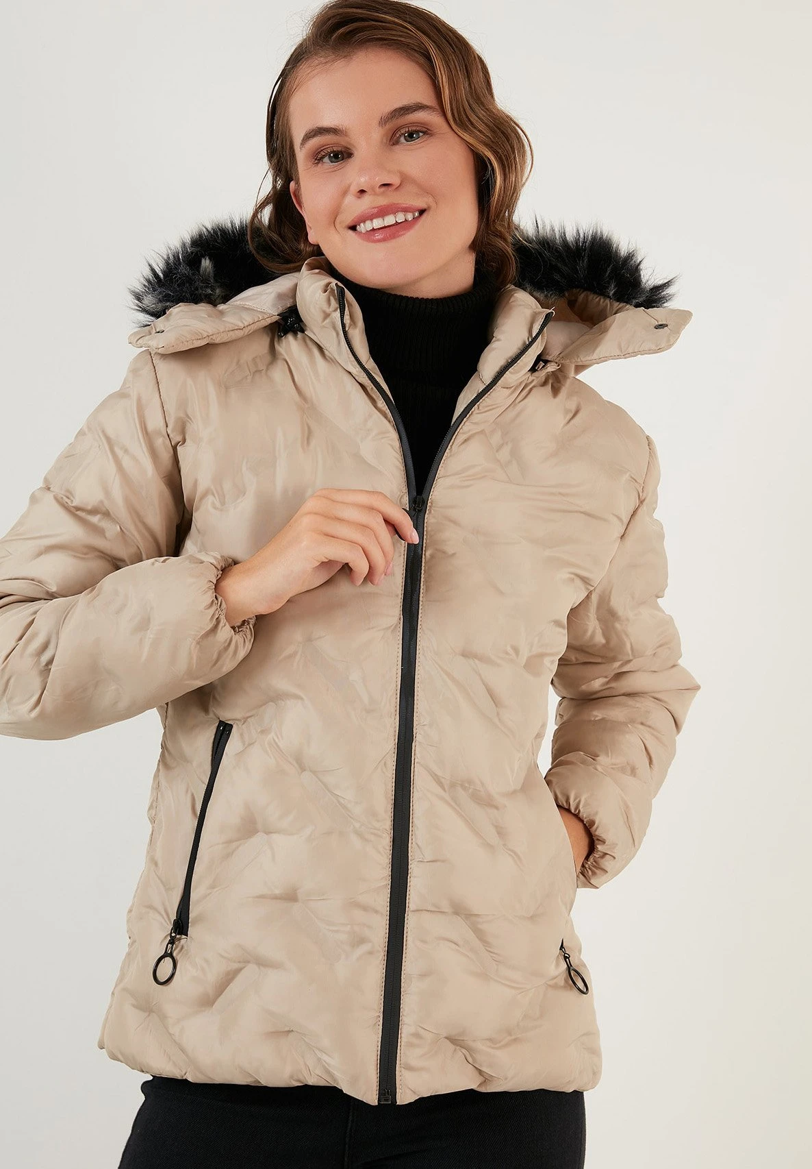 LELA Regular Fit - Chaqueta De Invierno - Stone - Imagen 7