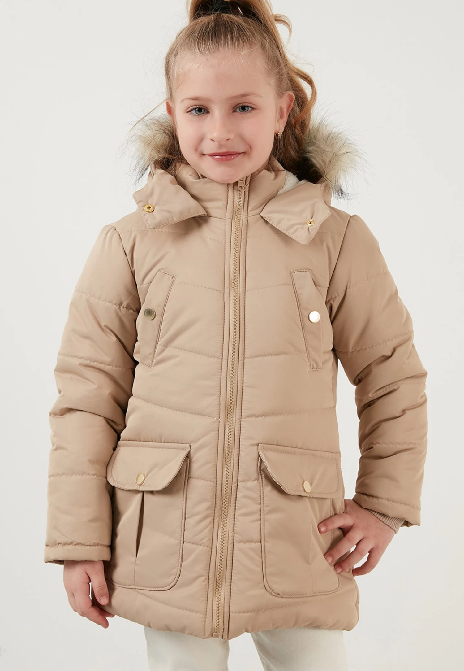 LELA Regular Fit - Abrigo De Invierno - Beige - Imagen 2