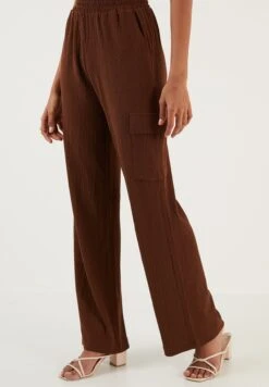 LELA Regular Fit - Pantalones Cargo - Brown