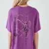 LELA Camiseta Estampada - Purple