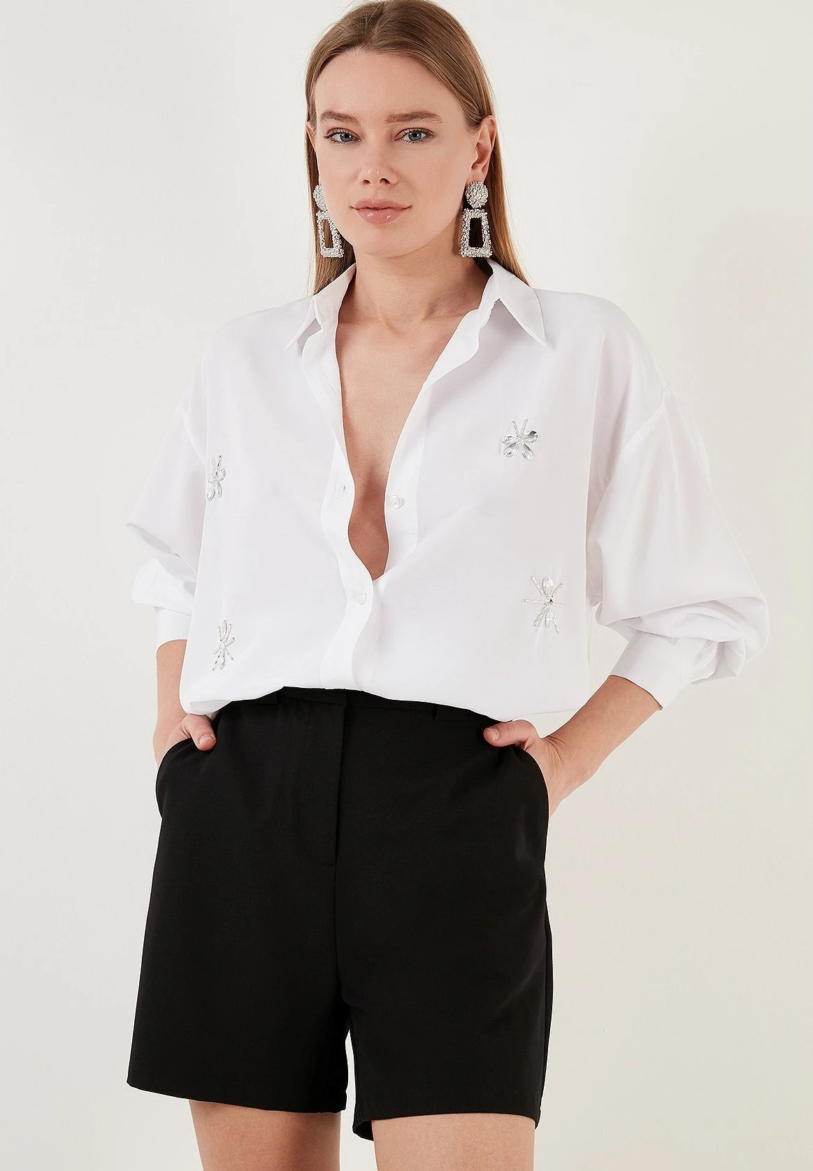 LELA Loose Fit - Camisa - White - Imagen 3