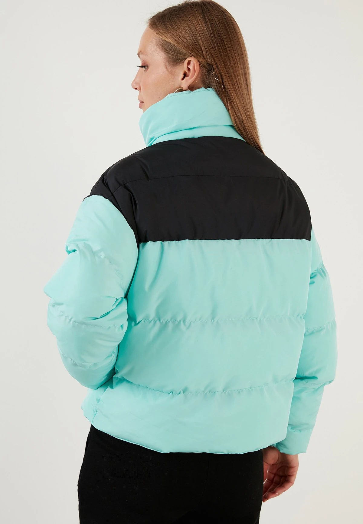 LELA Regular Fit - Chaqueta De Invierno - Black/Mint - Imagen 2