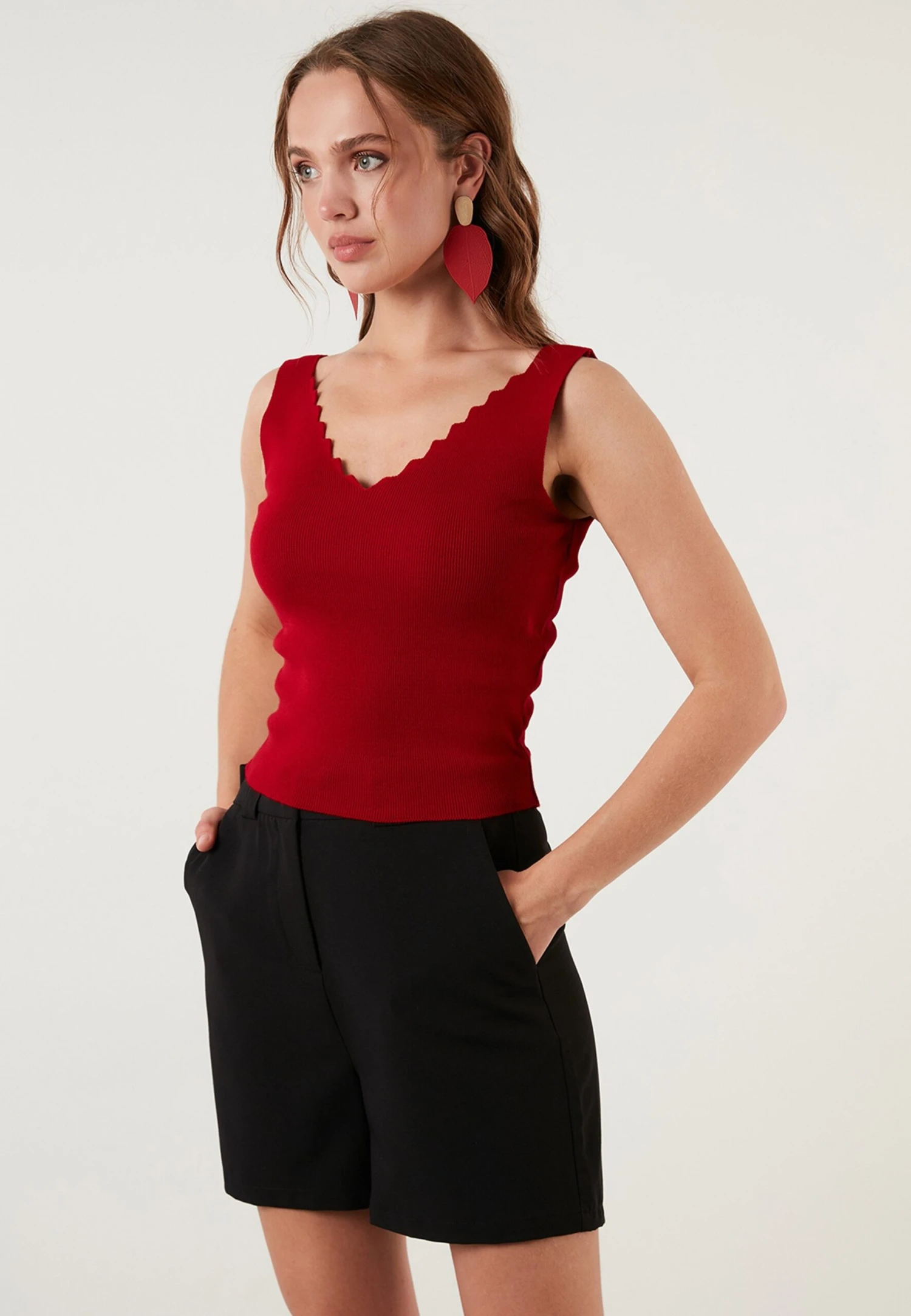 LELA Regular Fit - Top - Red - Imagen 4