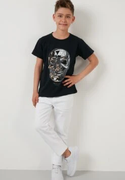 LELA Regular Fit - Camiseta Estampada - Navy Blue