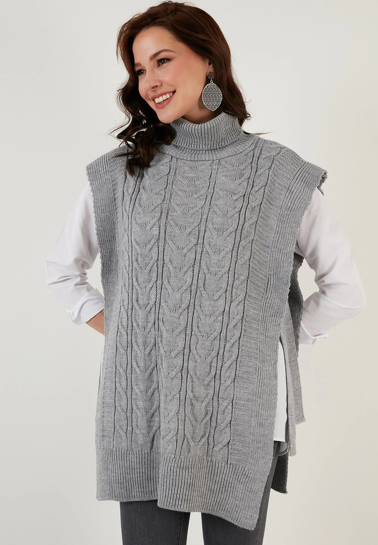 LELA Regular Fit - Jersey De Punto - Grey