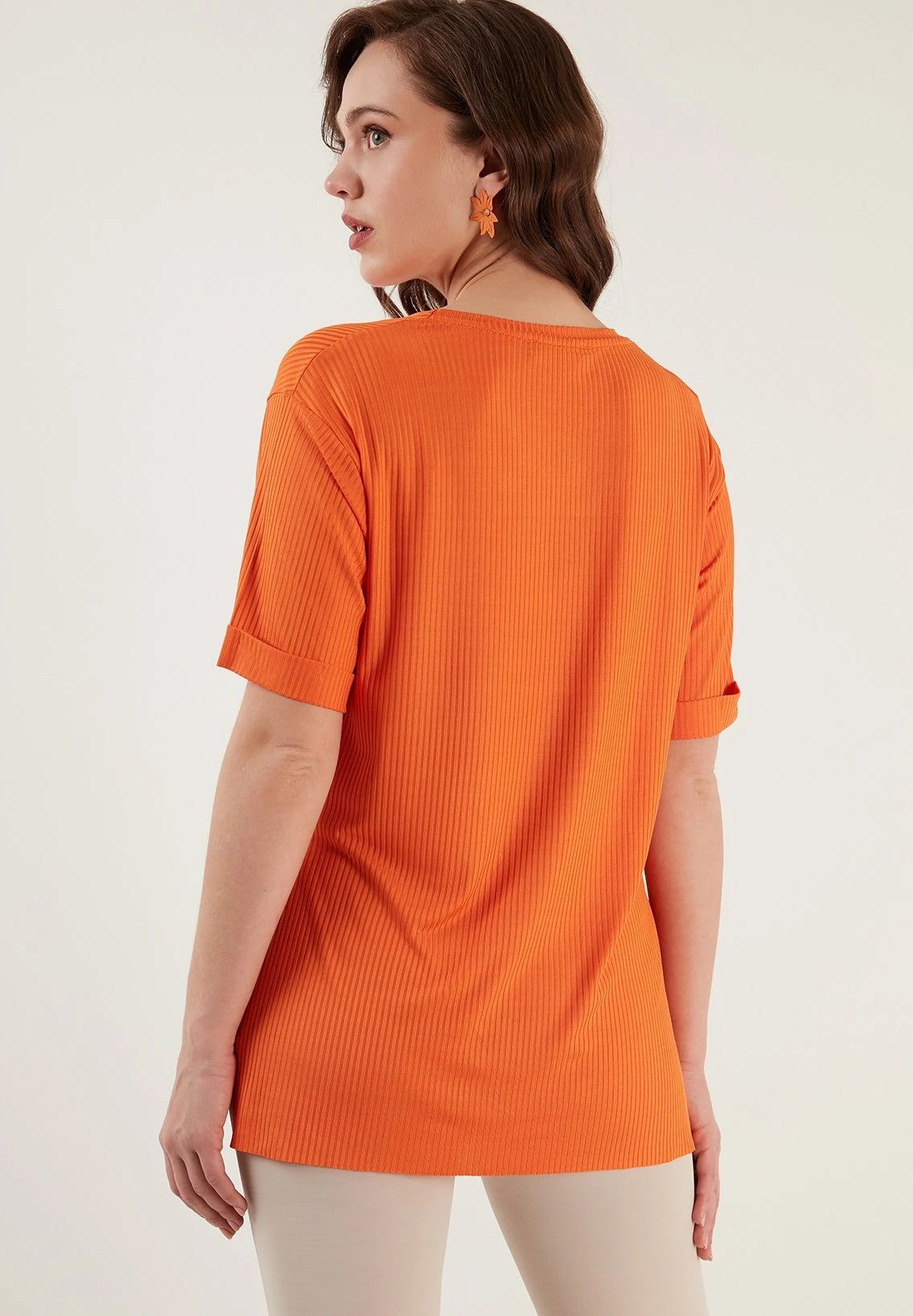 LELA Slim Fit - Blusa - Orange - Imagen 2
