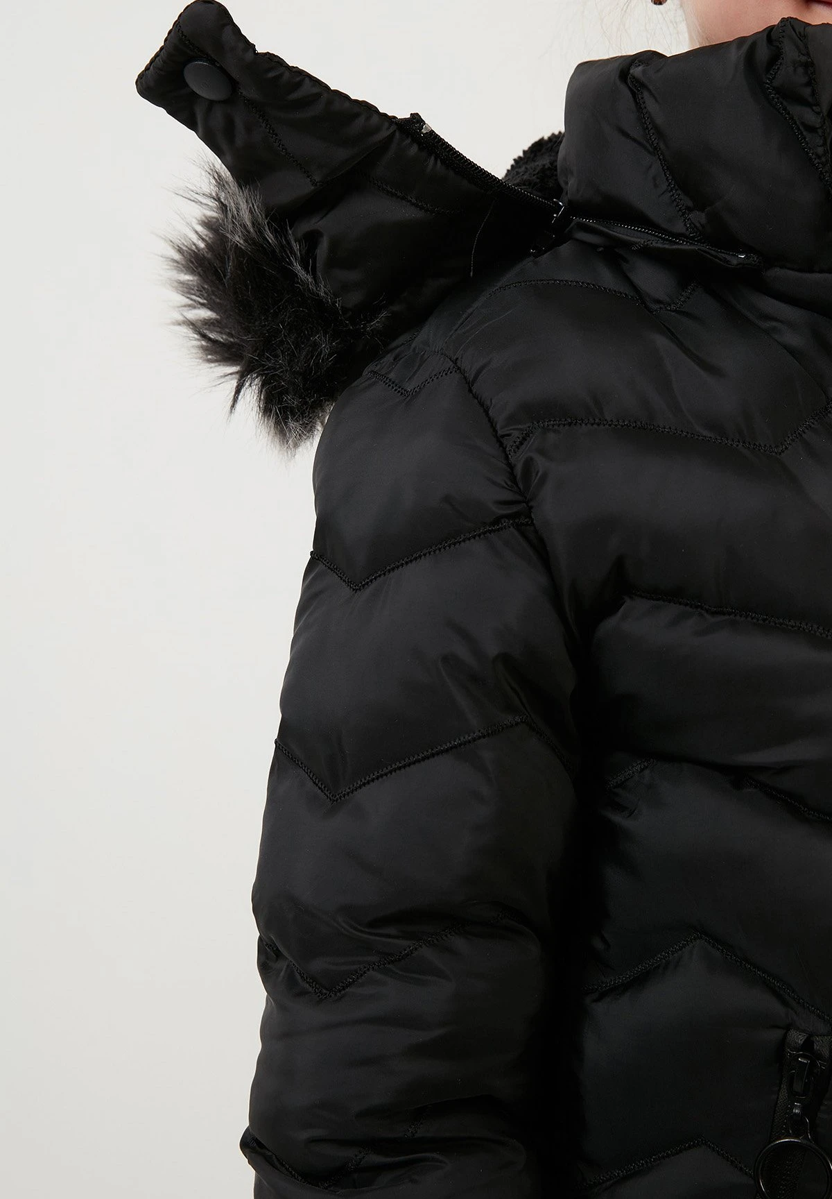 LELA Regular Fit - Abrigo De Invierno - Black - Imagen 6