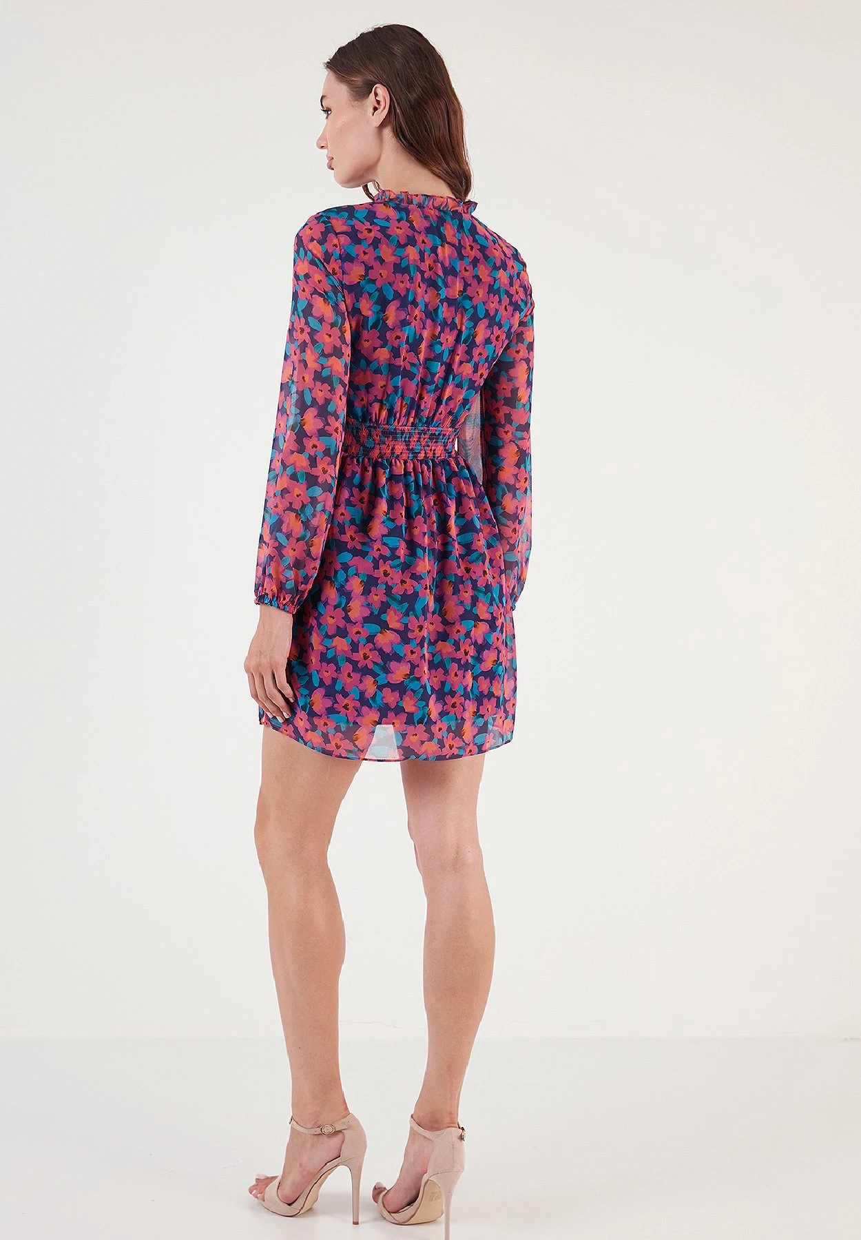 LELA Regular Fit - Vestido Informal - Fuchsia Dark Blue - Imagen 3